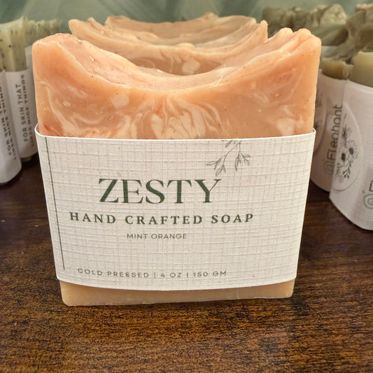 Zesty — Mint Orange Creamy Exfoliating Soap